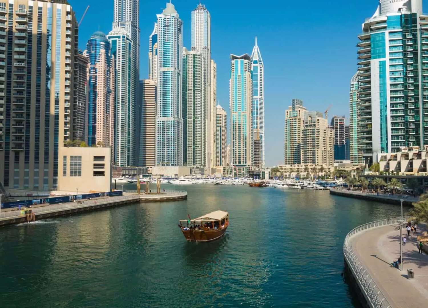 Dubai Turu, gezilecek yerler - marina ve kıyı alanları.