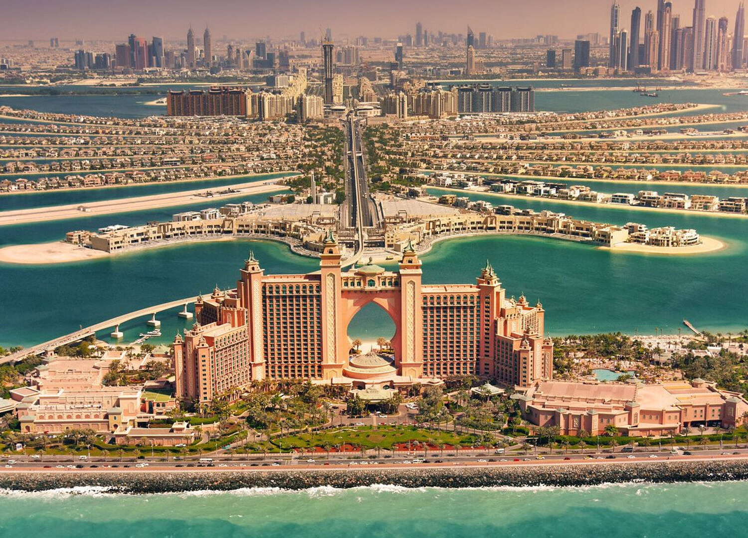 Dubai Turu, gezilecek yerler - palm jumeirah bölgesi.