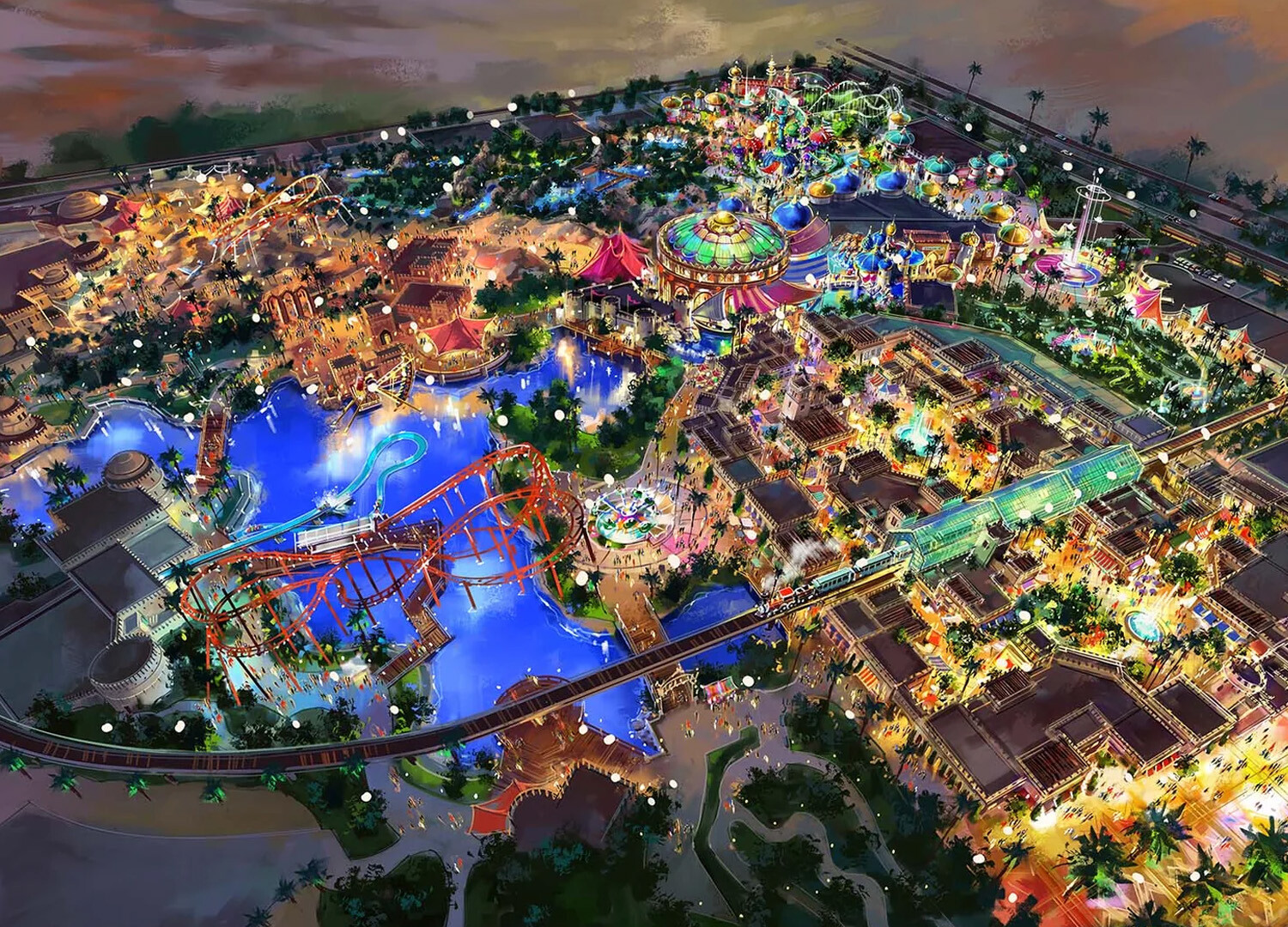 Dubai Turu, gezilecek yerler - tema parklar ve su parkları.